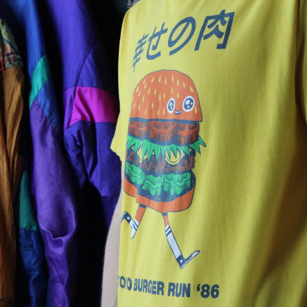 Tokyo Burger Run ‘86 Burgerman T-Shirt - Picture 4 of 10